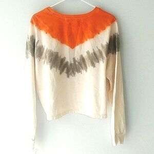 Rebellious One Tie Dye Orange Pullover